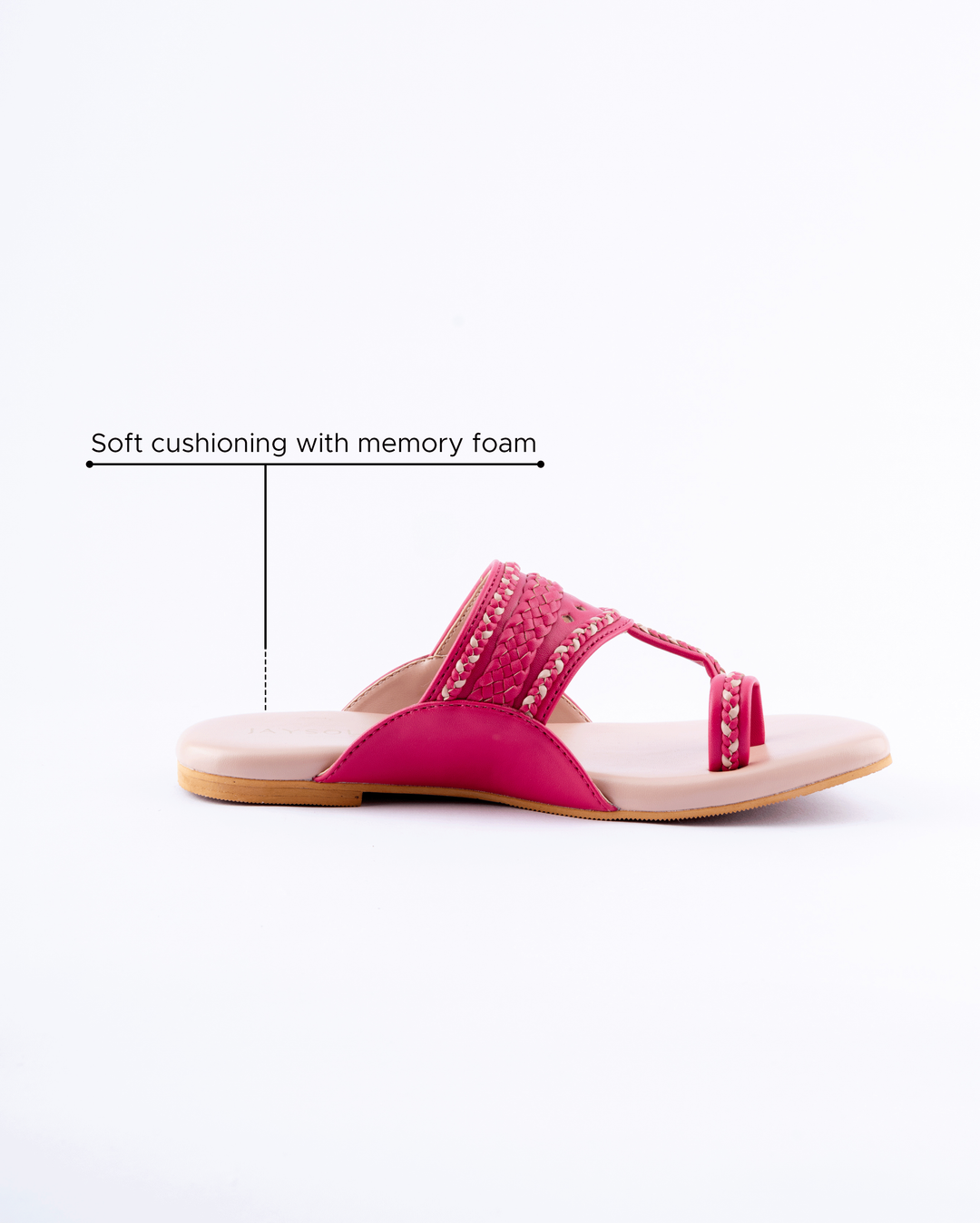 Sienna Pink Kolha Flats