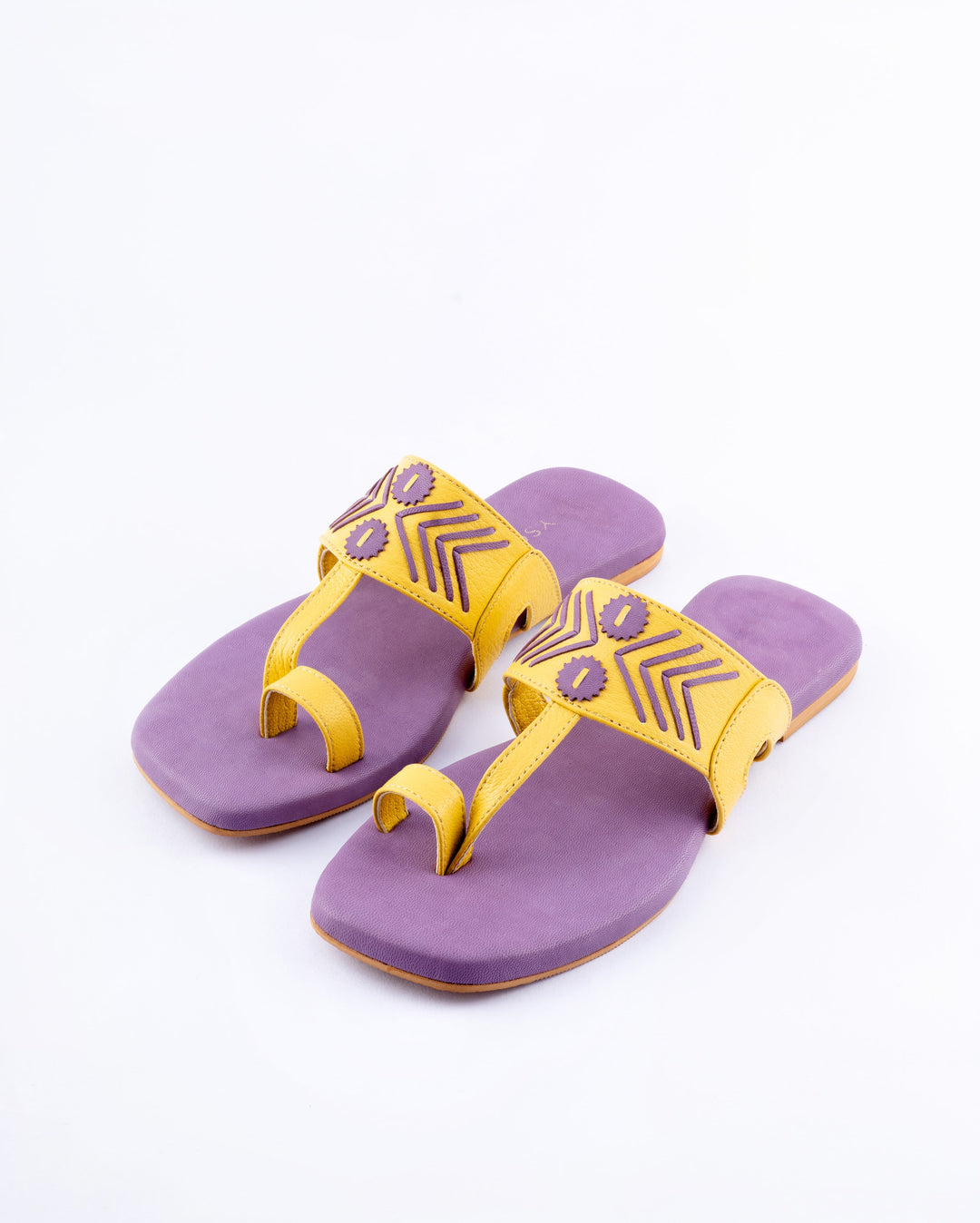 Thistle Yellow Kolha Flats