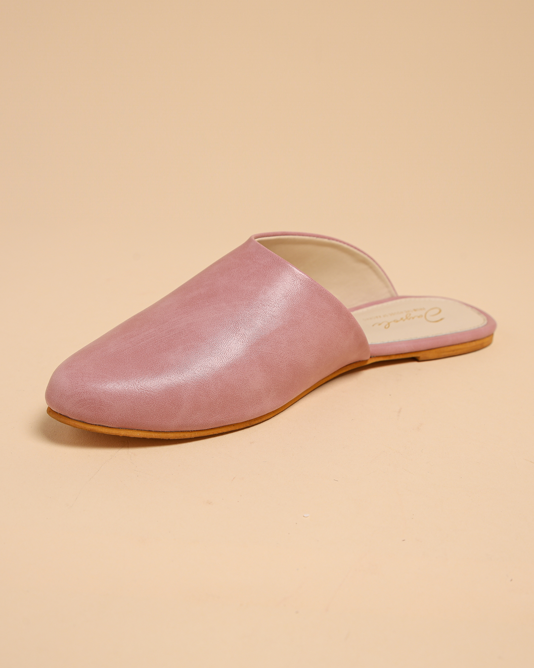 Cradle Pink Leather Mules