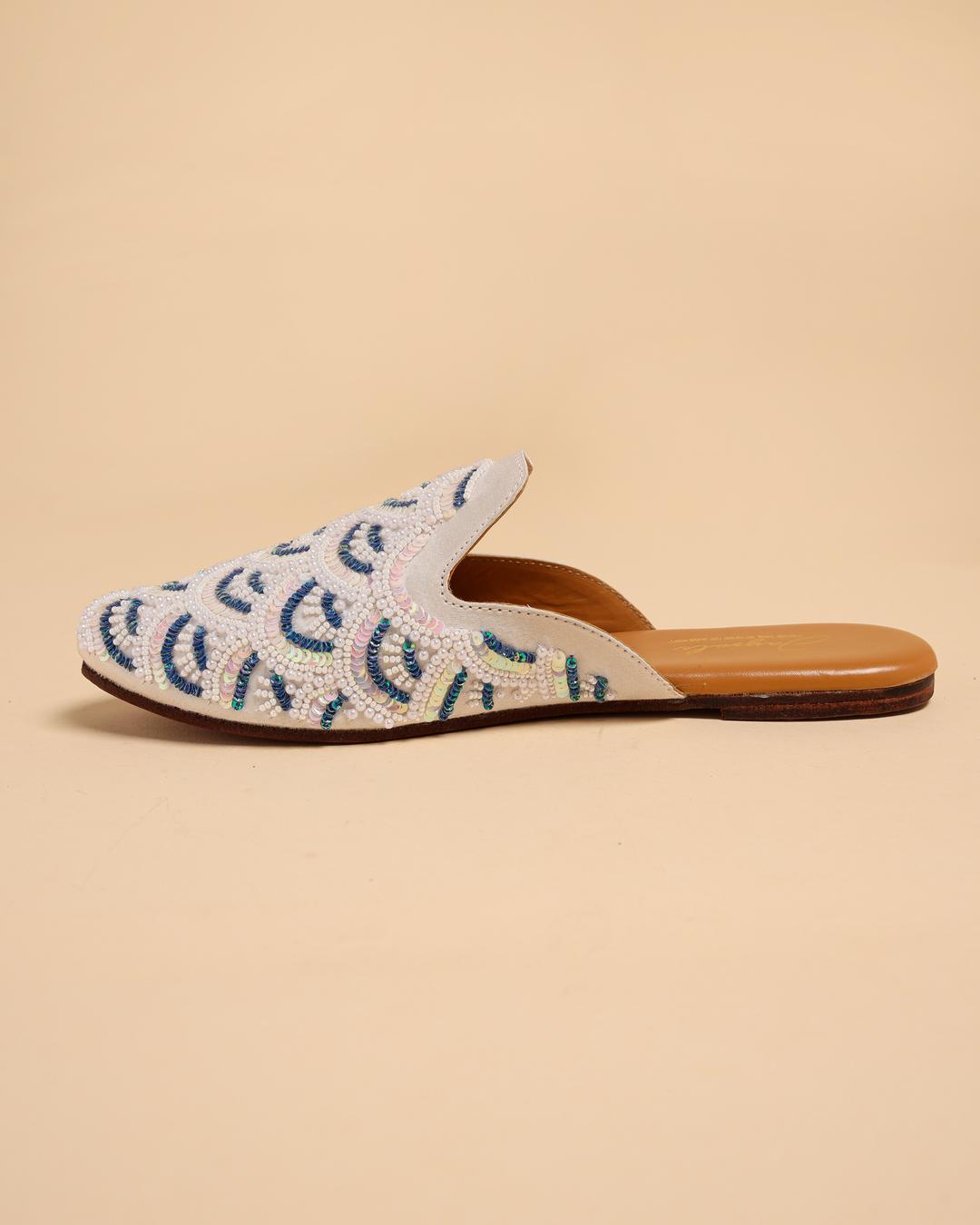 Blissful Blue Handcrafted Mules