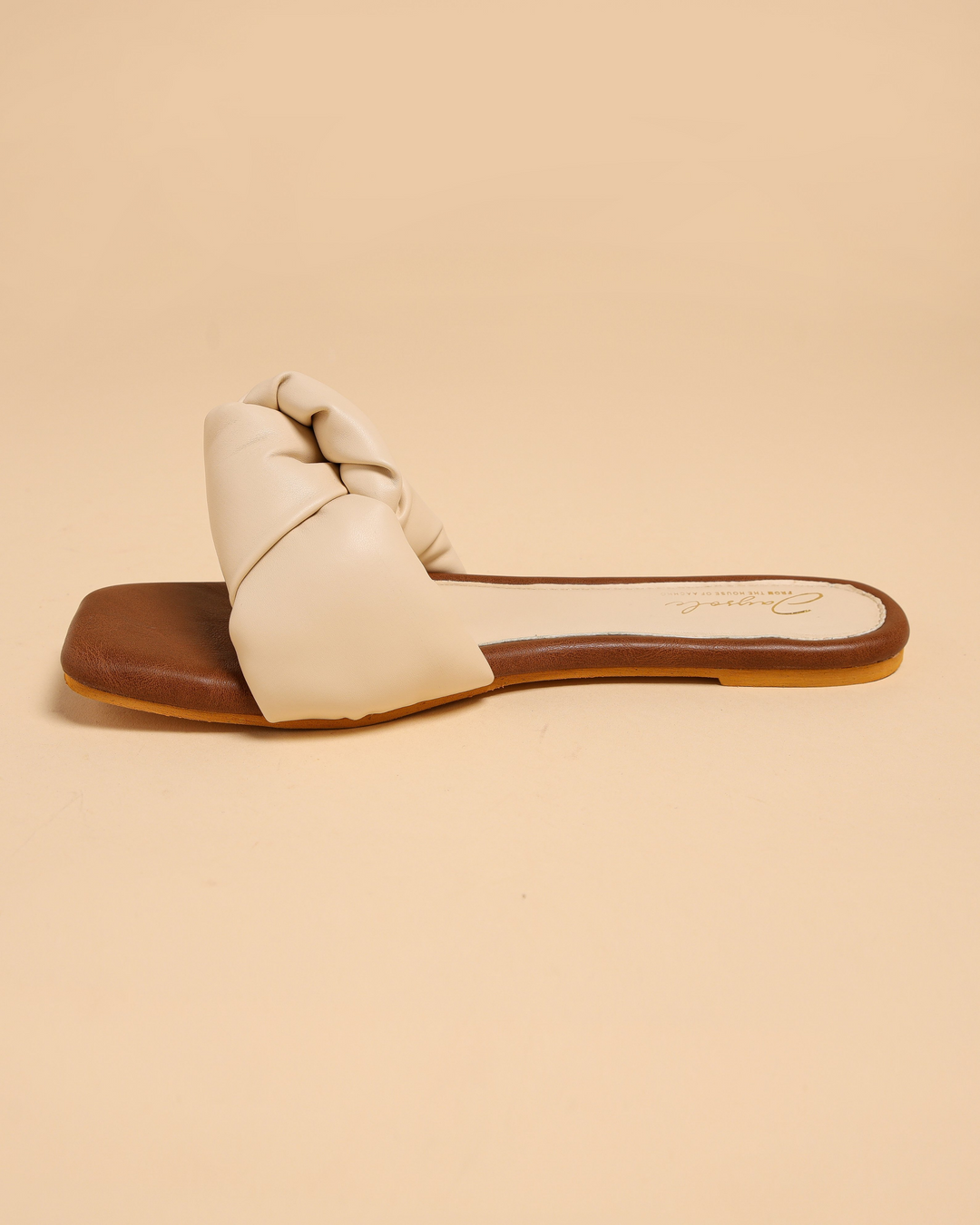 Camel Tale Knoted Flats