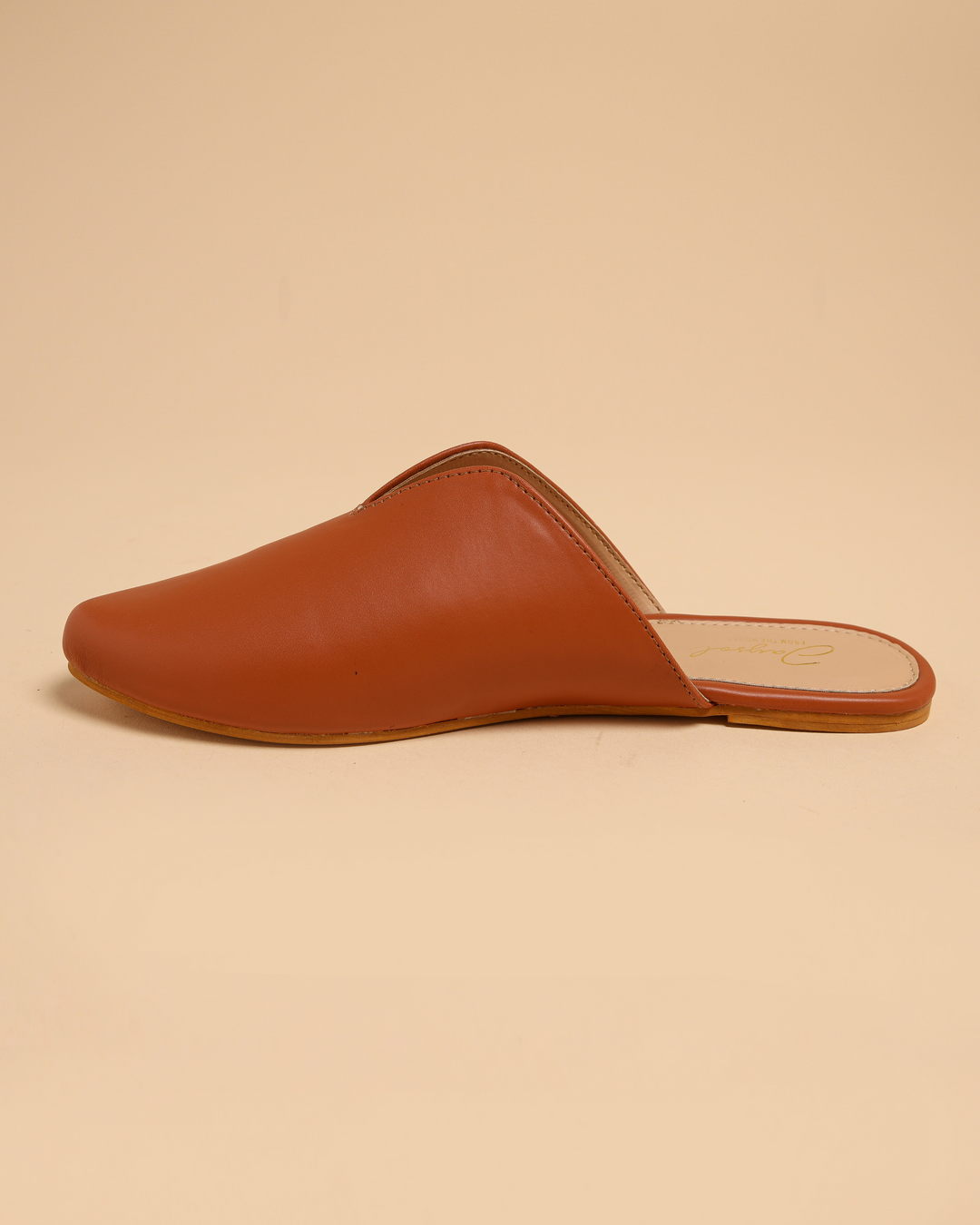 Coconut Shell Leather Mules